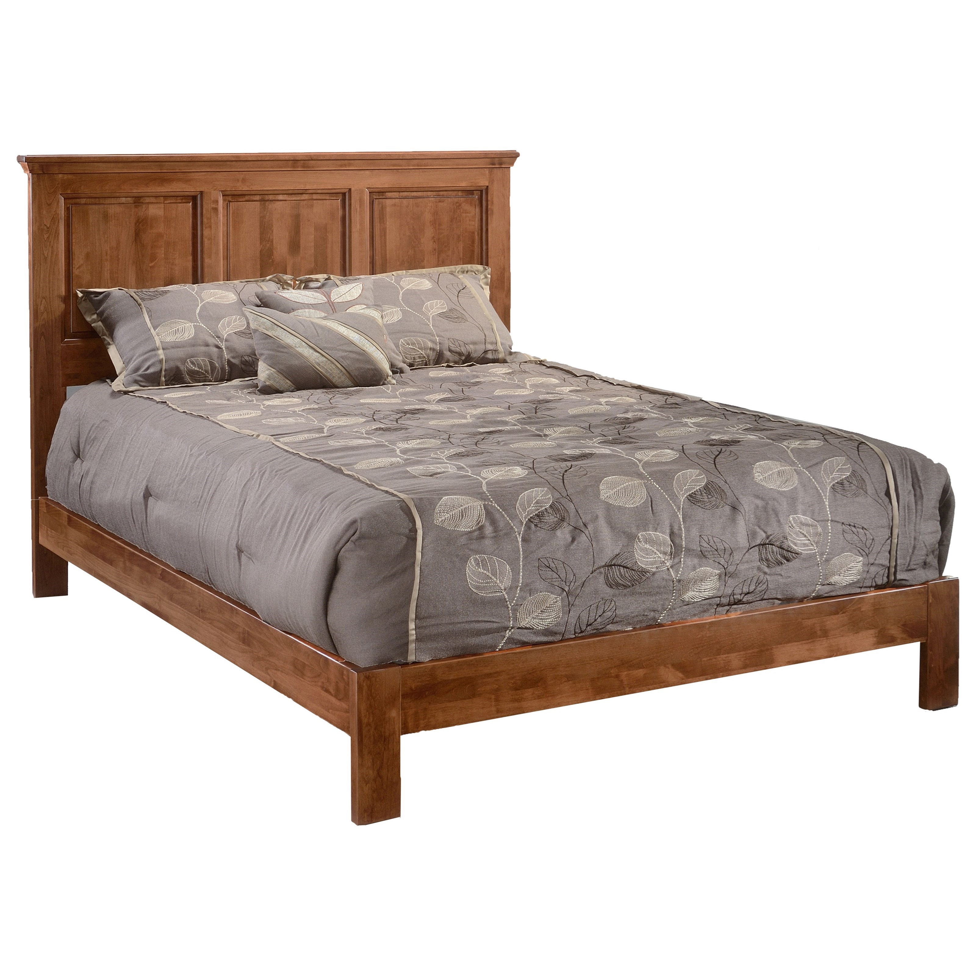 Heritage California King Raised Panel Bed Made from Solid Wood